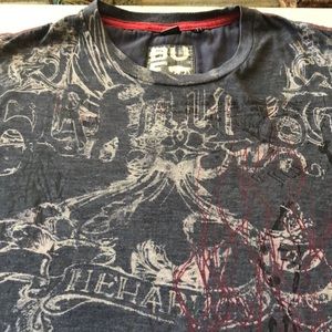 Buffalo David bitten T-shirt medium gray